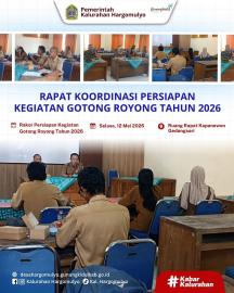 JAGABAYA HARGOMULYO HADIRI AGENDA RAKOR PERSIAPAN KEGIATAN GOTONG ROYONG TAHUN 2026